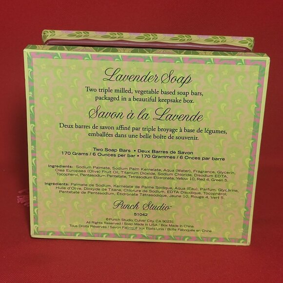 Punch Studio Lavender Soap Keepsake Floral Gift Box - Picture 4 of 13